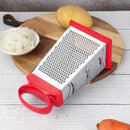 Ljojo 4-Sided Stainless Steel Grater Kitchen Gadget for Vegetables, Cheese, Potatoes