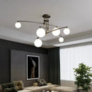 Ljojo Luxury Copper Pendant Light: Modern Magic Bean Style for Living Room
