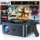 Ljojo™ Smart Home Theater Projector 4K Full HD Auto Focus Native 1080P WiFi Bluetooth