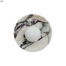 Ljojo Luxury Stone White Glass Ball LED Wall Lamp