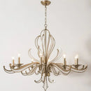 Crystal Chandelier Pendant Lighting for Bedroom Living Room - American Retro Candle Design LED Lamp