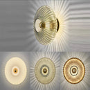 Ljojo Glass Wall Sconce Ambient Bedroom Light Fixture - Indoor Home Decor