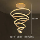 Ljojo LED Pendant Chandeliers for Staircase | Modern Home Decor Hanging Light