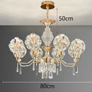 Ljojo Luxury Crystal Chandelier: Modern Living Room & Bedroom Pendant Light Fixtures