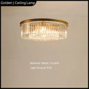Ljojo Modern Luxury Crystal Black/golden Pendant Light Chandelier - Room Decor Bedroom Restaurant