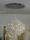 Modern Luxury Shell Chandelier LED Glossy Ceiling Lamp Home Decoration for Living Room by Ljojo