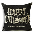 Black White Happy Halloween Trick Or Treat Pillowcase for Ljojo Décor