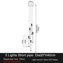 Modern Staircase LED Chandelier for Living Room by Ljojo