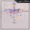 Ljojo European Style Crystal LED Pendant Light for Living Dining Room Bedroom Chandelier Fixtures