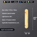 Ljojo Marble Wall Lamp: Designer Natural Copper LED Lighting for Various Rooms
