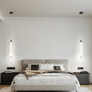 Ljojo Slim Vertical Suspension Pendant Lamp for Minimalist Bedroom Living Room Light Fixture