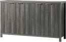 Ljojo™ Fluted Sideboard Buffet: 56" Modern Credenza with Storage, Doors & Shelves