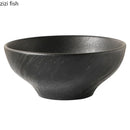 Ljojo Matte Stone Patterned Ceramic Ramen Soup Salad Fruit Noodle Bowl Large Capacity