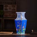 Ljojo™ Gold Painted Enamel Porcelain Vase - Home Office Decor Craft Item