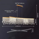 Ljojo Luxury Crystal Chandelier Pendant Lights for Living Dining Room