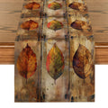 Ljojo Maple Wood Table Runner for Farmhouse Dining Decor