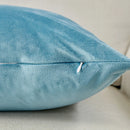 Blue Velvet Cushion Cover for Stylish Home Decor by Ljojo