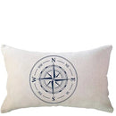 Blue Compass Pattern Decorative Pillowcase 40X60cm - Ljojo Brand