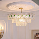 Emerald Green Glass Chandelier for Bedroom and Living Room by Ljojo