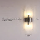 Clear Glass Wall Light for Living Room with E14 G9 Bulb, Ljojo Brand