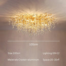 Gold Crystal Chandelier Modern Luxury for Dining Living Room - Ljojo