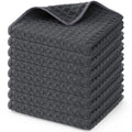 Ljojo Microfiber Waffle Kitchen Towels - Ultra Absorbent Cleaning Rags
