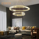 Ljojo Luxury Crystal Chandelier - Modern Gloss Lighting for Living and Dining Room