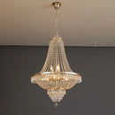 LED Crystal Chandelier Luxury European-Style High Ceiling Staircase for Living Room by Ljojo