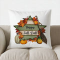 Autumn Vibes: Bird & Pumpkin Pillow Cover by Ljojo