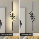 Ljojo LED Wall Lights 60/80/100cm Black Wall Sconce for Bathroom & Interior Lighting