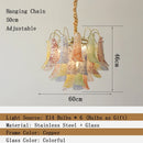 Murano Colorful Glass Petal Chandelier | Country Design LED Lighting by Ljojo