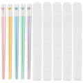 Ljojo Love Chopsticks Set: 5 Pairs Reusable Alloy Sushi Sticks with Non-Slip Grip