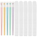 Ljojo Love Chopsticks Set: 5 Pairs Reusable Alloy Sushi Sticks with Non-Slip Grip