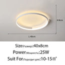 Modern Round LED Ceiling Light for Bedroom Living Room Dining Room by Ljojo