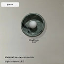 Modern Minimalist Round Jade Stone LED Wall Pendant Light Hanging Lamp by Ljojo