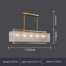 Ljojo Luxury Water Glass Chandelier: Modern LED Lighting Fixture for Home Decor