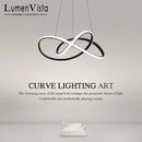 Ljojo LED Chandelier: Modern Dimmable Lighting for Home, Hotel, Living Room