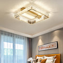 Ljojo Luxury Crystal Ceiling Chandelier, Dimmable LED Lights for Bedroom Decor