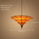 Ljojo Hand-Knitted LED Pendant Light Medieval Bauhaus Umbralate Plated Chandelier