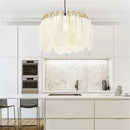 Ljojo Exquisite Ostrich Feather Chandelier for Bedroom Living Dining Room - Nordic Branch Chandelier