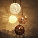 Nordic Style Rattan Chandelier Pendant Light - Ljojo