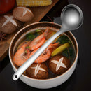 Ljojo Long Handle Stainless Steel Soup Ladle Spoon Skimmer Colander Tableware Home Kitchen