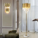 Ljojo Luxury Gold Crystal LED Wall Lamp for Elegant Home Lighting