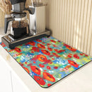 Floral Pattern Kitchen Coasters Set by Ljojo