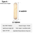 Natural Marble Wall Lamp for Villa Bedroom - Modern Indoor Lighting by Ljojo