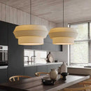 Nordic Wabi-Sabi Fabric Led Pendant Chandelier by Ljojo
