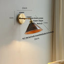 Ljojo LED Walnut Wood Wall Lamp Sconce, Modern Japanese Style, Pull Chain Switch
