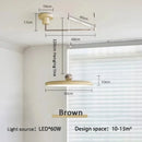 Ljojo Flying Saucer LED Pendant Lights Cream Chandelier Home Room Decoration French Minimalist Style