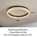 Modern LED Ceiling Light Dimmable Round Fixture for Living Room Dining Bedroom by Ljojo