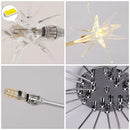 Ljojo LED Star Chandelier Light Fixture for Modern Living Room Dining Bedroom Kitchen axECOMoxyQBGVPdHG